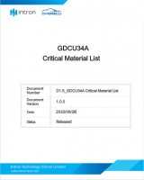 GDCU34A 关键物料清单